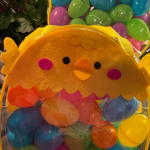 2 New Zippered Chick Easter Egg Value Bags  - 2 Bags & 80 Plastic Eggs - Picture 13 of 13